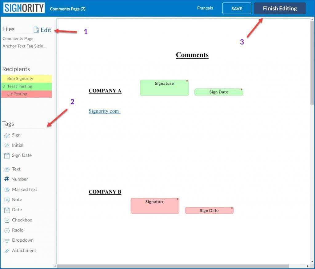 Editing a Document as an Editor Recipient - Signority