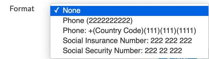Text and Number formats - Signority