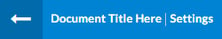 Edit Document Settings to set Document Deadline