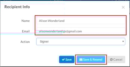 Changing Signers Info
