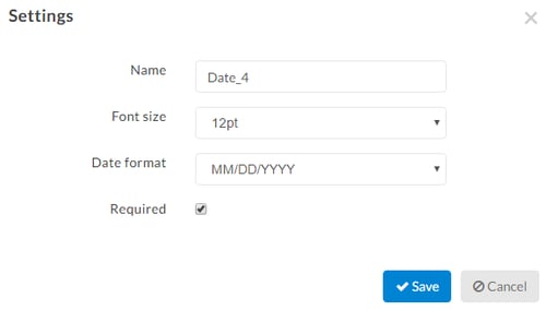 options for date tags
