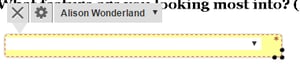 dropdown menu tags